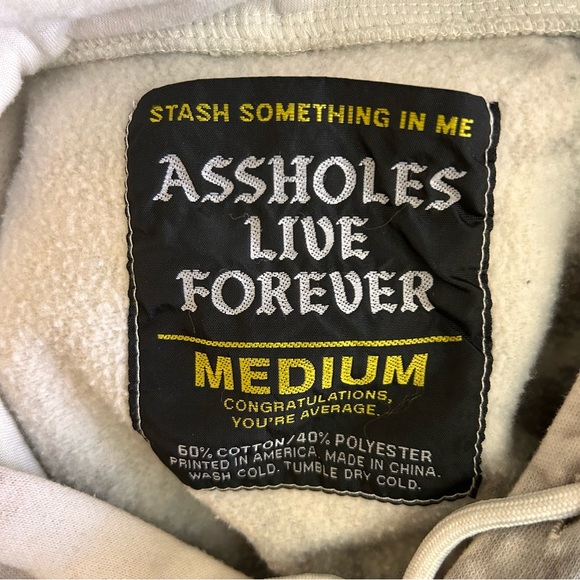 ALF tie dye live fast eat Ass hoodie size medium - Picture 3 of 12